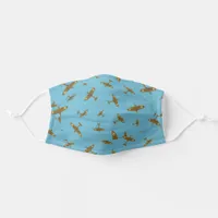 Spitfire Aeroplanes on Blue Adult Cloth Face Mask