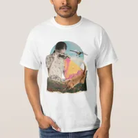 Cat in Nature Photographer Collage T-Shirt