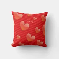 Love and Hearts Valentine Pillow