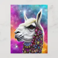 Colorful Alpaca Postcard