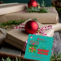 Festive Holidays Merry Christmas Gift Boxes Favor Tags