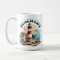 Personalized Beach Life Coffee Mug