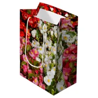 Colorful Wax Begonias Medium Gift Bag