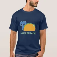 Funny Taco Whale Cartoon Character T-Shirt