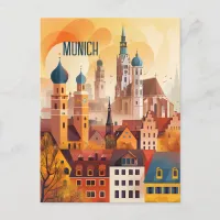 Travel to Munich Postcard