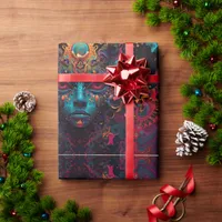 Fire of the Gods Gift Tag Wrapping Paper