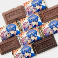 Floral Anime Themed Personalized Wedding Hershey's Miniatures