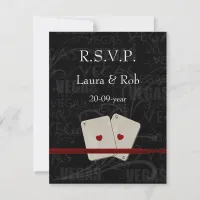 Vegas wedding rsvp cards