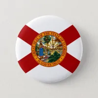 Florida State Flag Pinback Button