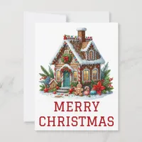 Gingerbread House Christmas Card