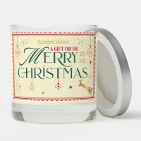 Merry Christmas Retro Vintage  Scented Candle