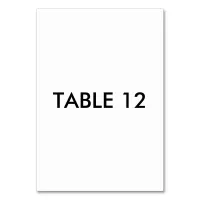 Vertical 3.5 x 5 Table Card, Number Card Celebrate