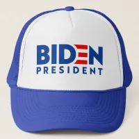 Biden for President Blue and Red Slogan, ZSSG Trucker Hat