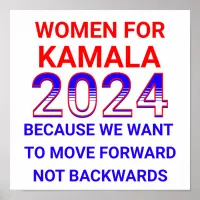 Women for Kamala Harris 2024 Election Poster