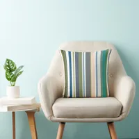 Modern New Season Stripes Throw Pillow