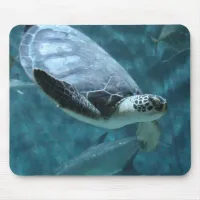 Turtle Swimming Mouse Pad