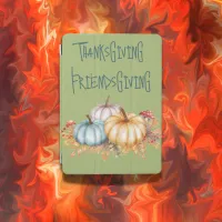 Thanksgiving Friendsgiving Colorful on Green | iPad Air Cover