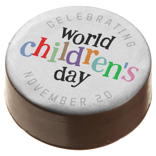  Colorful Happy World Children's Day Chocolate Covered Oreo