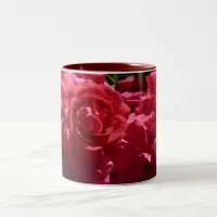 Red Roses Two-Tone Coffee Mug