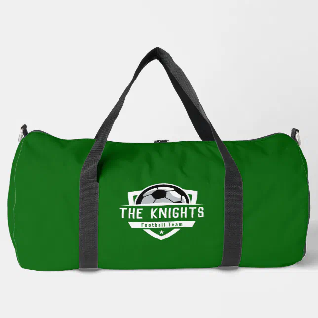 Football Sport Emerald Green Duffle Bag