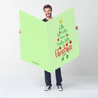 Holly Jolly Christmas Typography Classic Song, ZSG Card