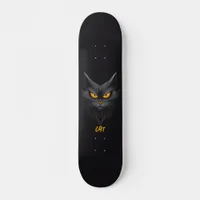 Black Cat Personalized Skateboard