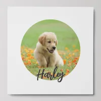 Simple Minimalist Photo Pet Dog Animal Lover Peel And Stick Photo Tile