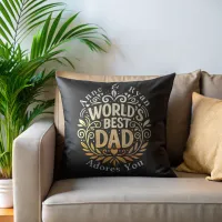 World's Best Dad Personalized Pillow