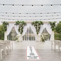 Hold On To Each Other Personalized Wedding Outdoor Rug