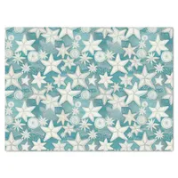 Stylized Starfish & Sand Dollars Pattern#25 ID1009 Tissue Paper