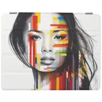 Vietnamese Woman's Face Color Bars Portrait iPad S iPad Smart Cover