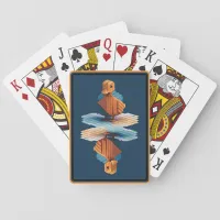 Isometric Wooden Duck Poker Cards