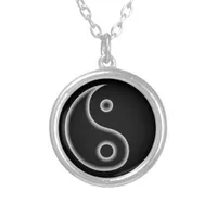 Black and White Yin Yang Necklace