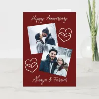 Happy Anniversary Love You Babe Personalized  Card