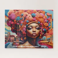 Afrofuturism :Vibrant African Beauty & Heritage Jigsaw Puzzle