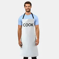 simple minimal cook white chefs full bistro apron