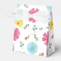 Colorful Watercolor Spanish Fiesta Favor Box