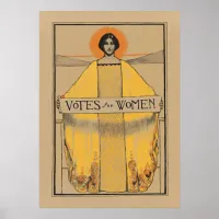 Votes for Women Vintage Women's Suffrage Poster