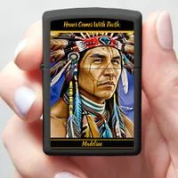 Native Symbolism: Wild Design Zippo Lighter