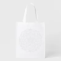 Elegant Mandala Adult Coloring Art Supplies Bag