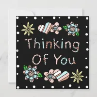 Thinking of You | Whimsical Floral Note Card