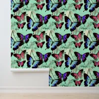 Beautiful Whimsical Butterflies in Pastel Colors  Wallpaper