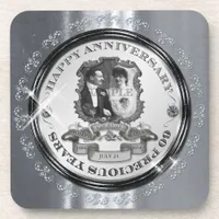 Vintage 60th Anniversary ID195 Coaster