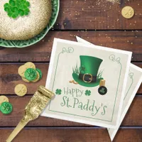 Leprechaun Hat Happy St. Paddy's ID636 Napkins