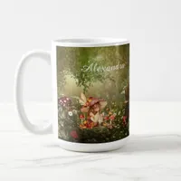 Cute Mushroom Fairy in the Forest Coffee Mug