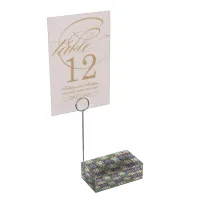 Elegant Mexican Floral Talavera Wedding  Place Card Holder