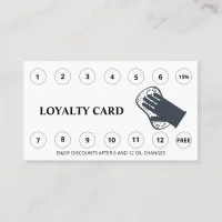 *~* QR Thank You Rewards Car Wash LOGO Simple  Loyalty Card