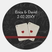 Vegas wedding envelope seal