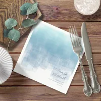 Watercolor Reflections Thank You Dusty Blue ID774 Napkins