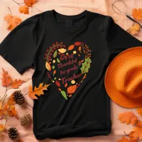 One Thankful 1st Grade Teacher Autumn T-Shirt